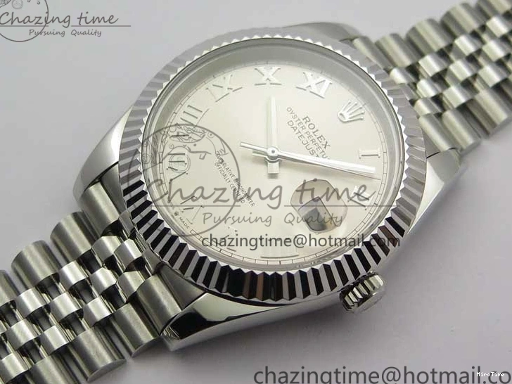 MiroTime 0112 Snug DateJust 41mm 126334 SS BP Maker 1:1 Best Edition New Version Silver Roman Dial on Jubilee Bracelet 3032